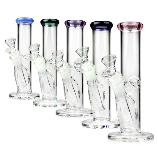 [Q-4488] WATER PIPE 8" STRAIGHT TUBE MIXED COLOURS