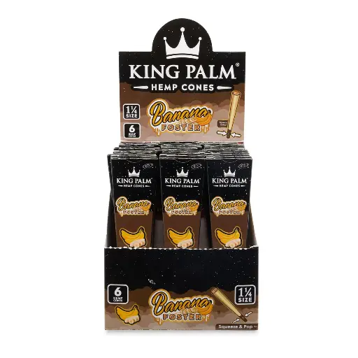 KING PALM HEMP CONES  1 1/4 6PK