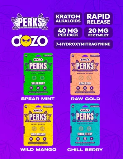 DOZO PERKS 2CT 7-HYDROXYMITRAGYNINE