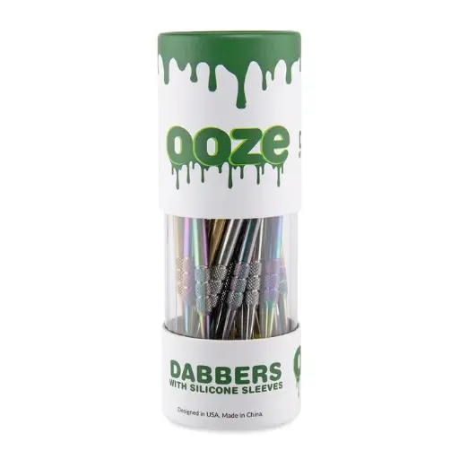 [Q-4571] OOZE DAB TOOL + SILCONE SLEEVE MULTI COLOR 30CT