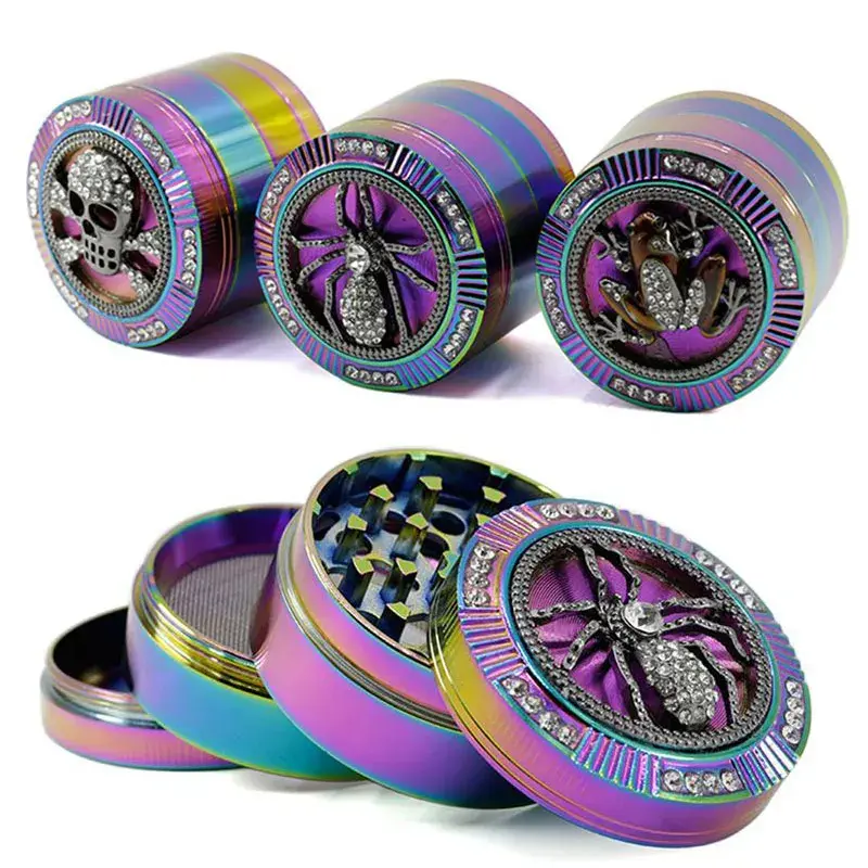 [Q-4729] GRINDER RAINBOW COLOR 63MM MULTI DESIGN