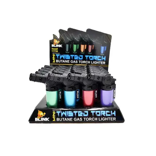 [Q-4880] BLINK MINI Metallic TWISTED TORCH 20ct
