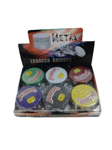 [Q-4915] Grinder Zinc 63MM Half Printed Mix 6PK