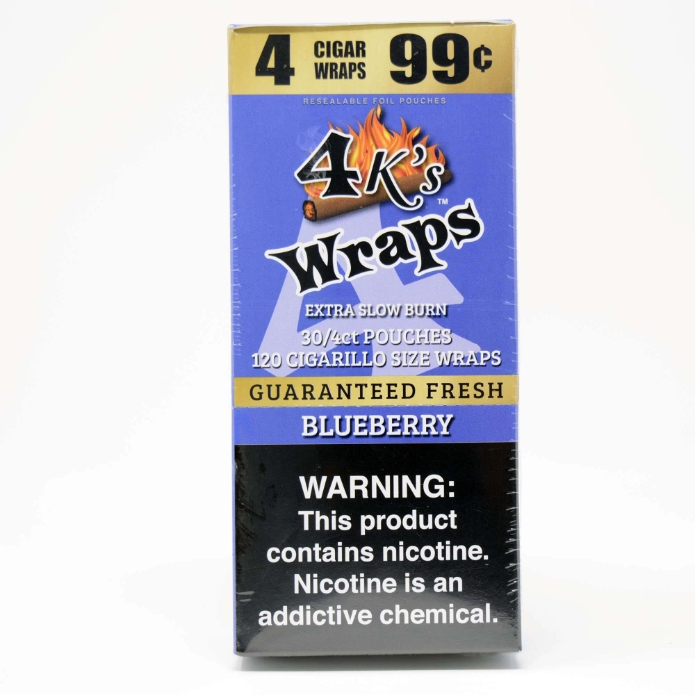 4KINGS WRAPS CIGARILLO SIZE 30/4CT POUCHES