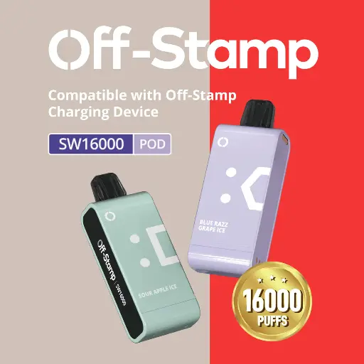 OFF STAMP 16,000 Puff DISPOSABLE POD 17ML 5PK