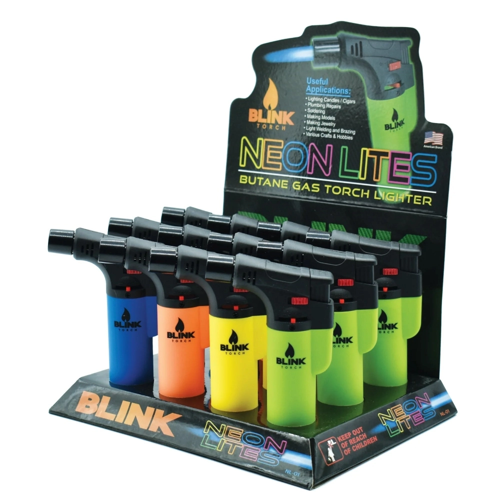 [Q-1469] BLINK TORCH GUN NEON MED SIZE 12CT